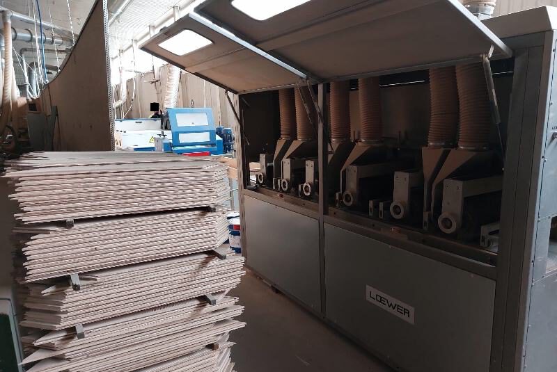 Strukturbürstenmaschine Löwer Typ HBSM-400-6