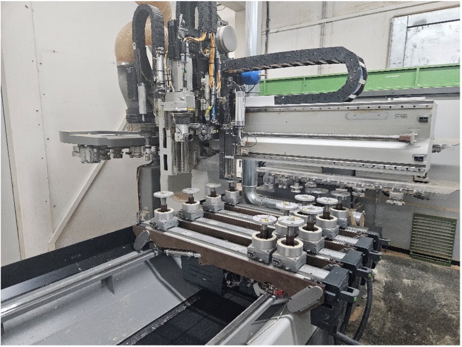 Maschinenanlage für die Fenster- und Türenproduktion Weinig, Biesse