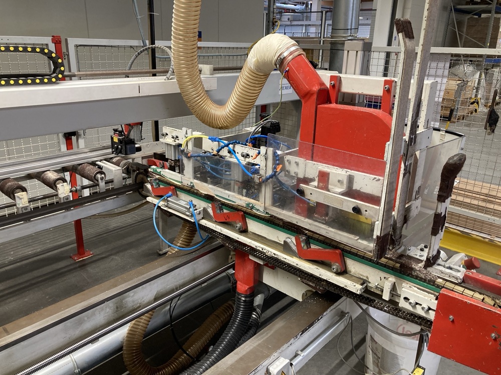 Bohr- und Sägemaschine für Seitengitter Franke Typ SG