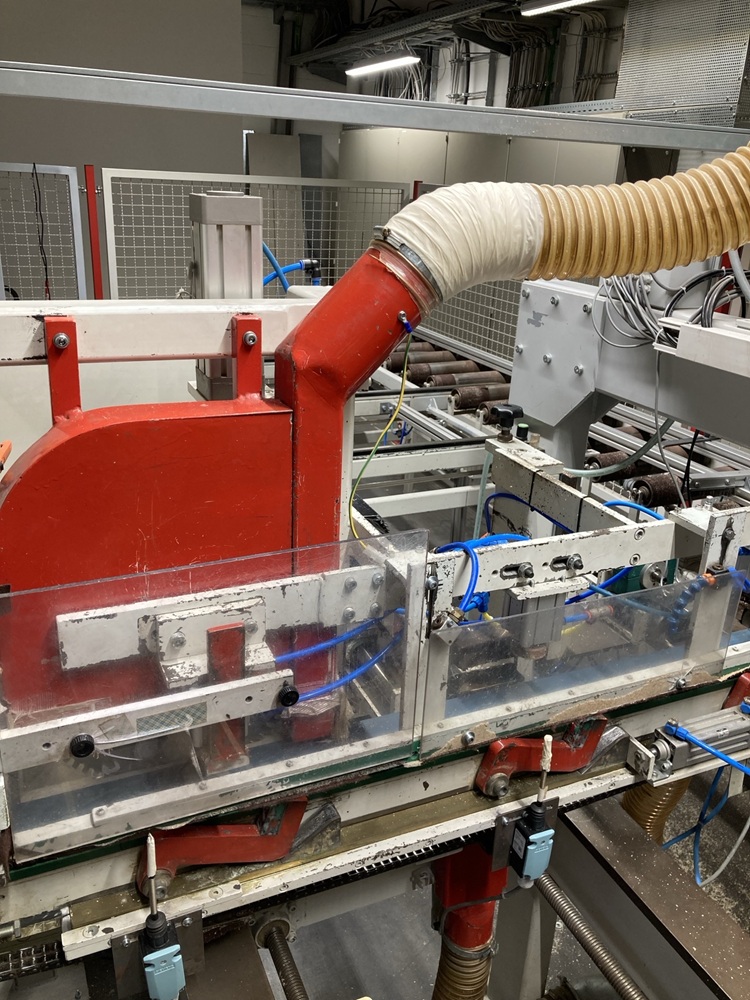 Bohr- und Sägemaschine für Seitengitter Franke Typ SG