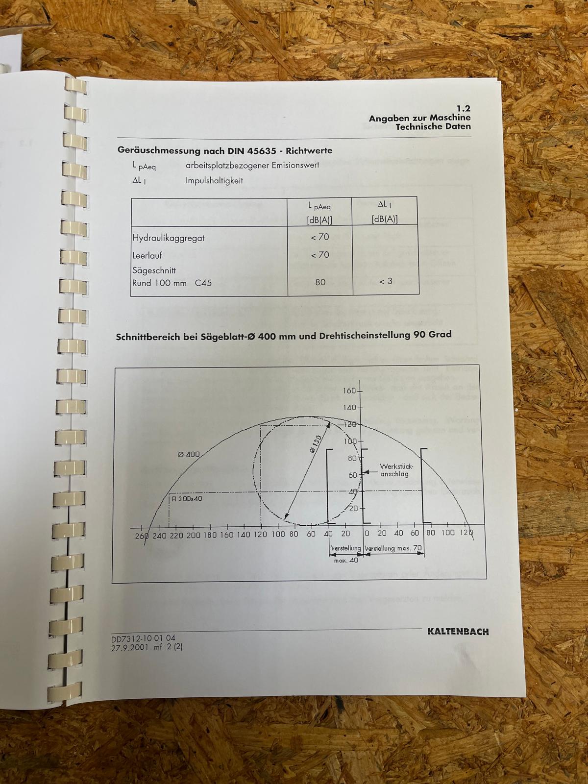 Metallsäge Kaltenbach Typ KKS 400E